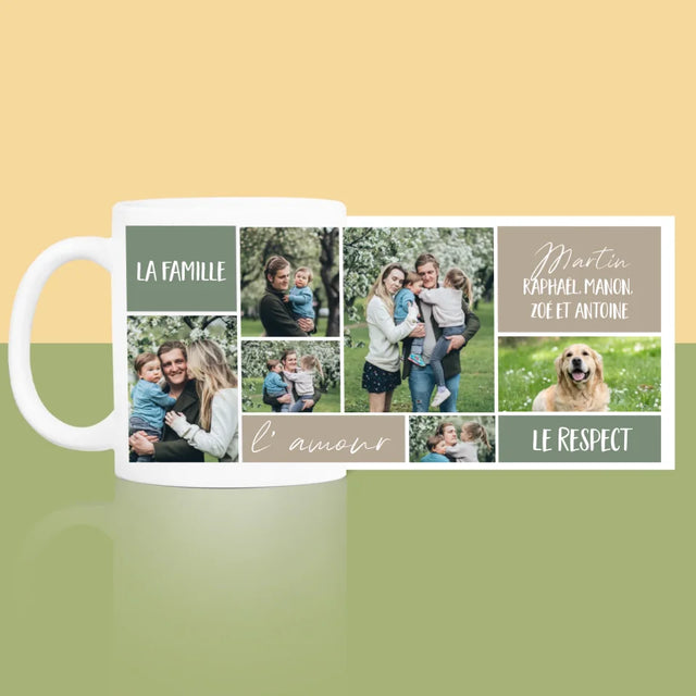 Collage Photo: Collage De Photos De Famille - Le Mug