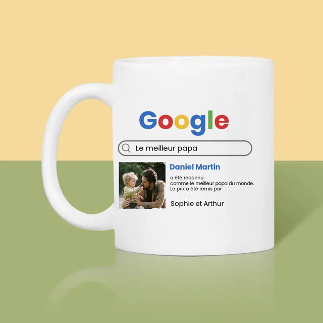 Photo Et Texte: Meilleur Père Résultat Google - Le Mug