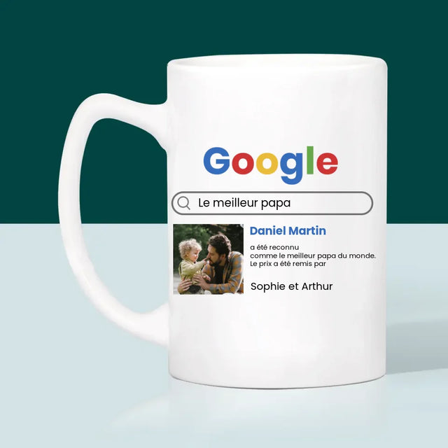 Photo Et Texte: Meilleur Père Résultat Google - Le Mug