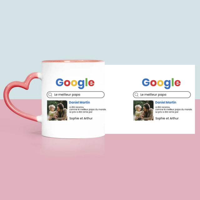 Photo Et Texte: Meilleur Père Résultat Google - Le Mug