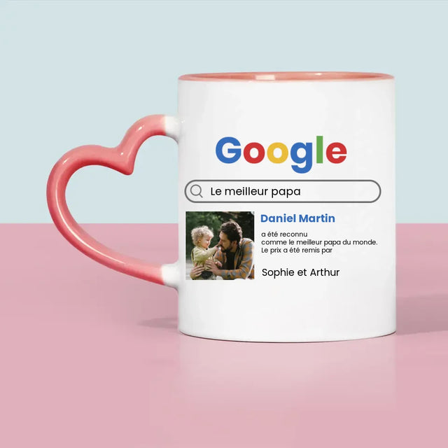 Photo Et Texte: Meilleur Père Résultat Google - Le Mug