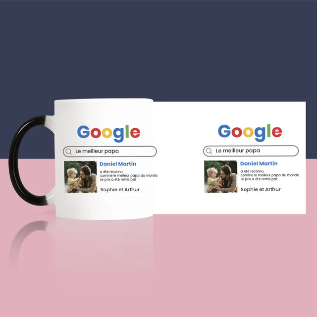 Photo Et Texte: Meilleur Père Résultat Google - Le Mug