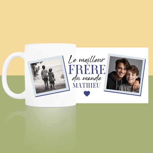 Collage Photo: Le Meilleur Frère Du Monde - Le Mug