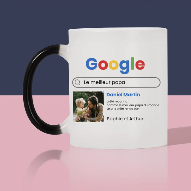 Photo Et Texte: Meilleur Père Résultat Google - Le Mug