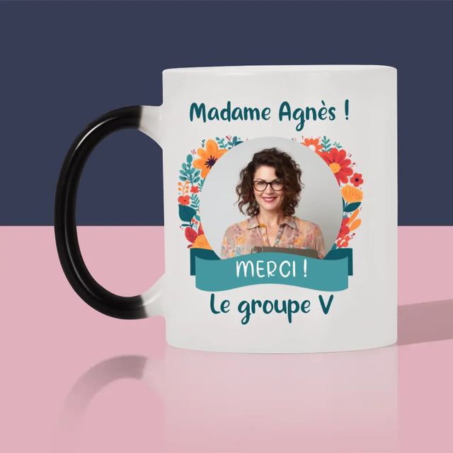 Photo Et Texte: Merci À L'Institutrice De Maternelle - Le Mug