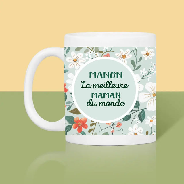 Photo Et Texte: Meilleure Maman De Fleurs - Le Mug