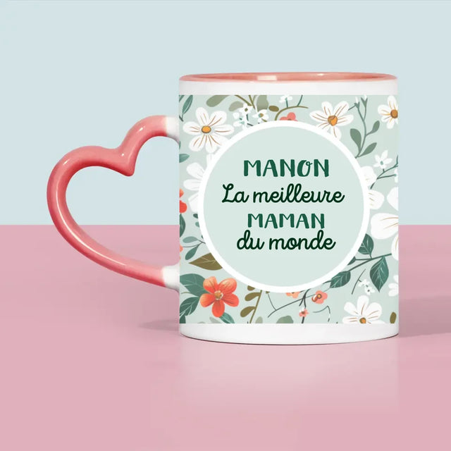 Photo Et Texte: Meilleure Maman De Fleurs - Le Mug