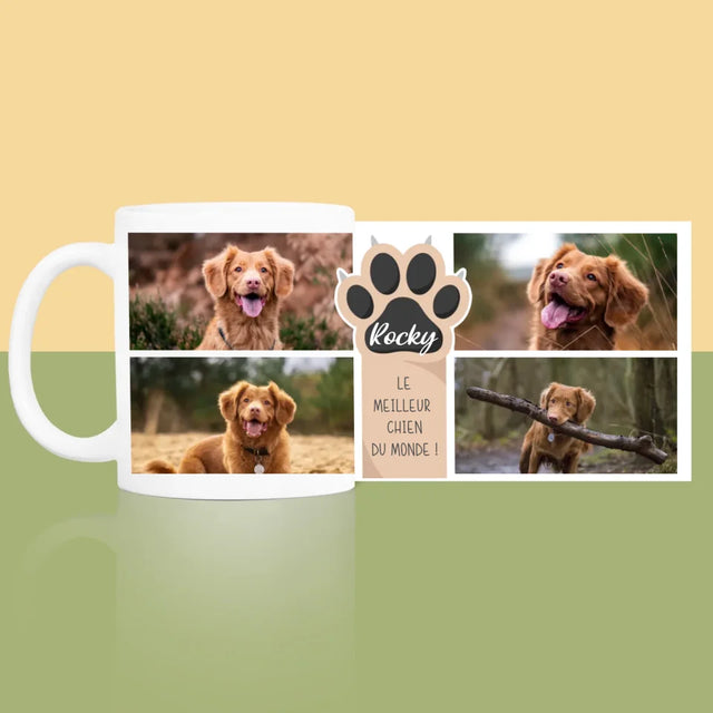 Collage Photo: Le Meilleur Chien - Le Mug