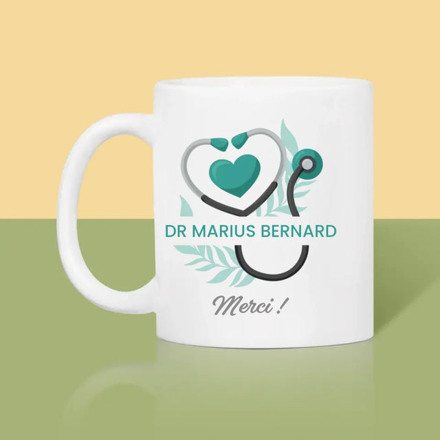 Monogramme: Médecin, Merci - Le Mug