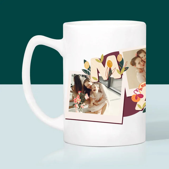 Collage Photo: Le Lettres Maman - Le Mug