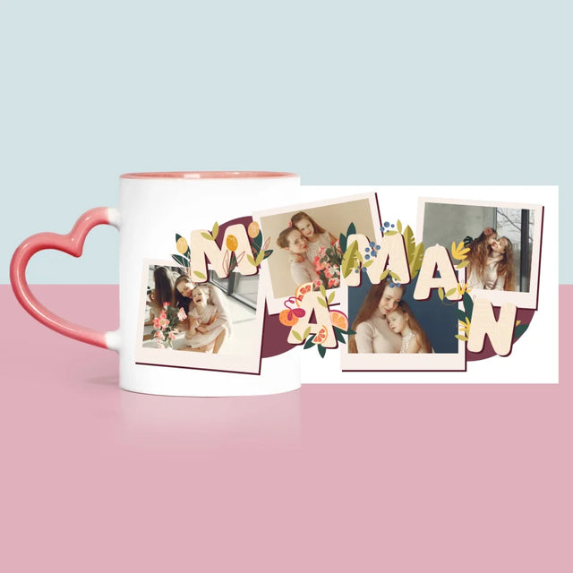 Collage Photo: Le Lettres Maman - Le Mug