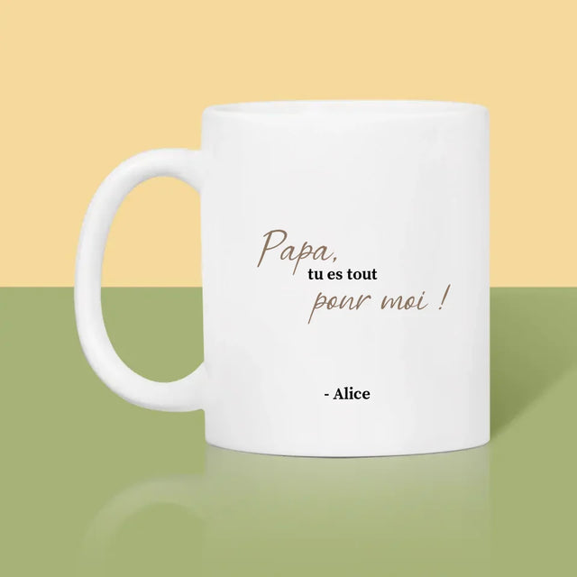 Photo Et Texte: Carte Pour Papa - Le Mug