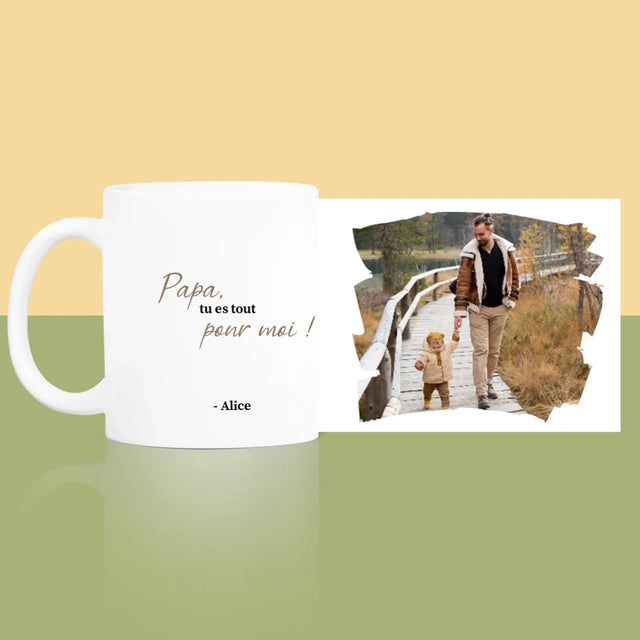 Photo Et Texte: Carte Pour Papa - Le Mug