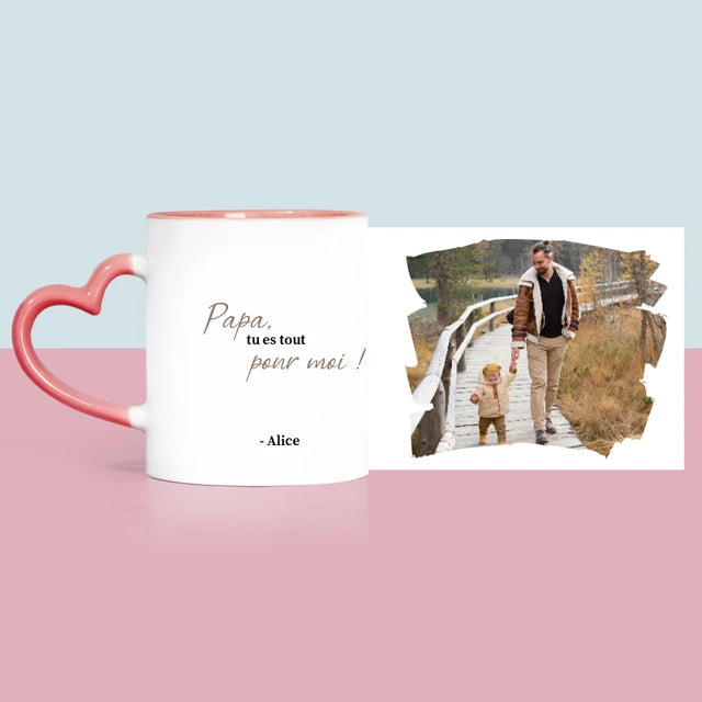 Photo Et Texte: Carte Pour Papa - Le Mug