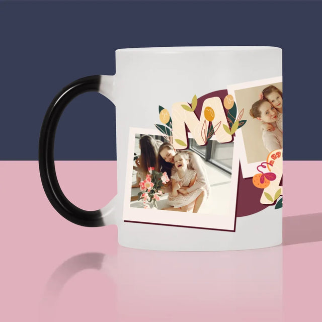 Collage Photo: Le Lettres Maman - Le Mug