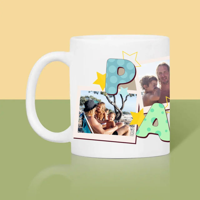 Collage Photo:  Lettres Papa - Le Mug