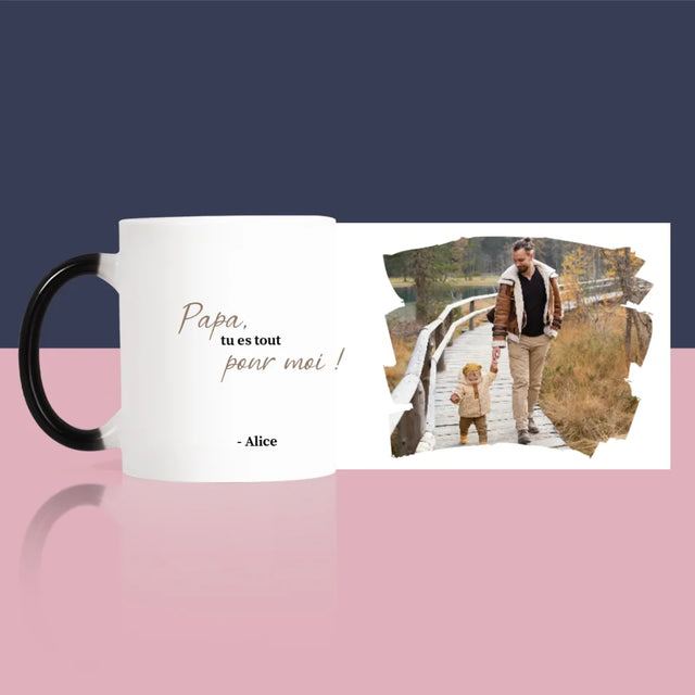 Photo Et Texte: Carte Pour Papa - Le Mug