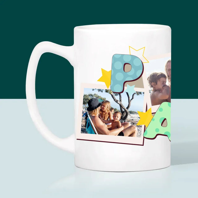 Collage Photo:  Lettres Papa - Le Mug