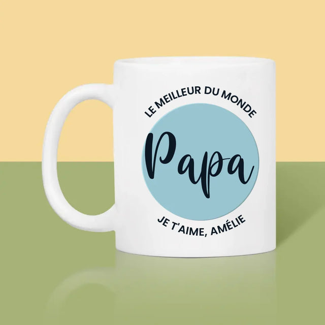 Photo Et Texte: Le Meilleur Du Monde Papa  - Le Mug