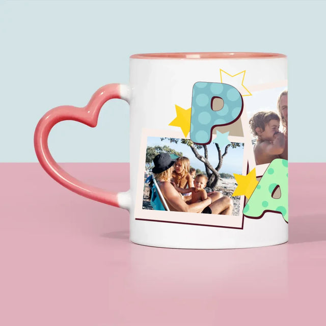 Collage Photo:  Lettres Papa - Le Mug