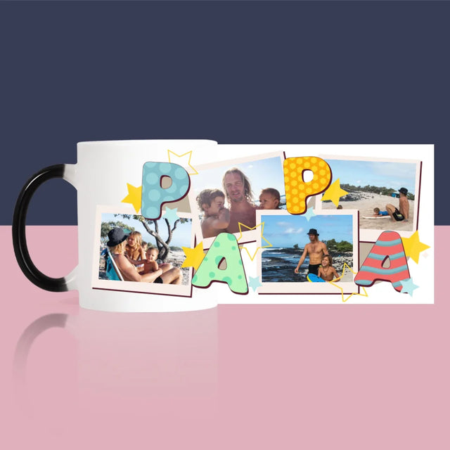 Collage Photo:  Lettres Papa - Le Mug