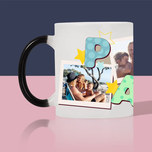 Collage Photo:  Lettres Papa - Le Mug