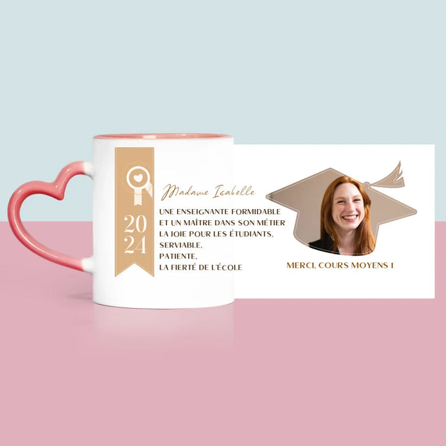 Photo Et  Texte: Diplôme Pour Un Enseignant - Le Mug