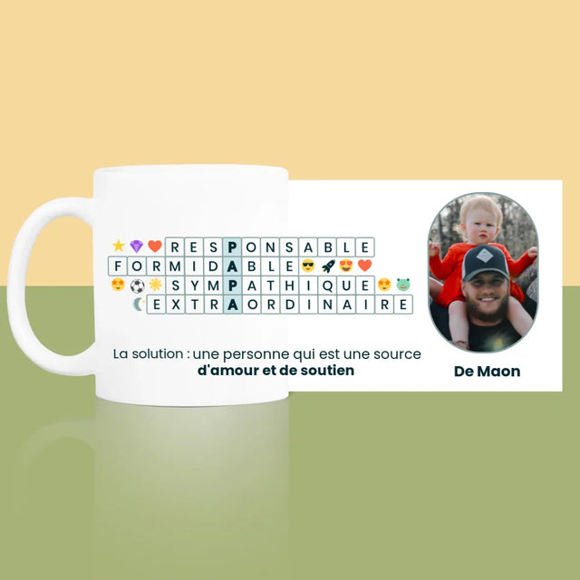 Photo Et Texte: Papa, Mots Croisés - Le Mug