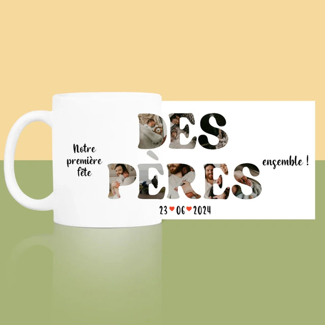 Collage Photo De Lettre: Notre Première Fête Des Pères - Le Mug