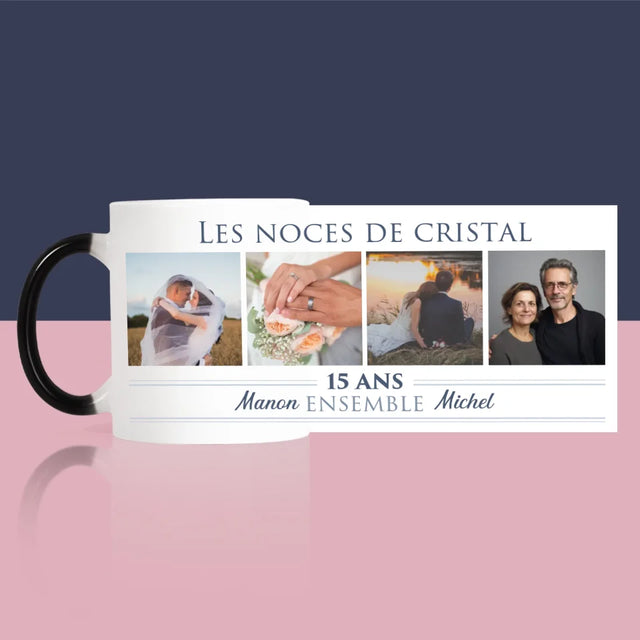 Collage Photo: 15 Ans Ensemble - Le Mug