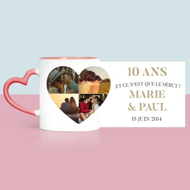 Forme Des Photos: Anniversaire De Mariage Coeur - Le Mug