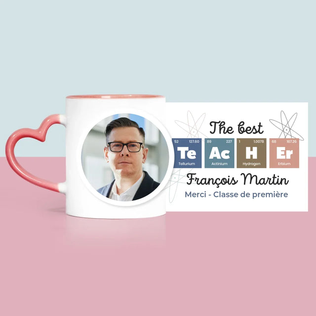 Photo Et Texte: Teacher Les Éléments - Le Mug