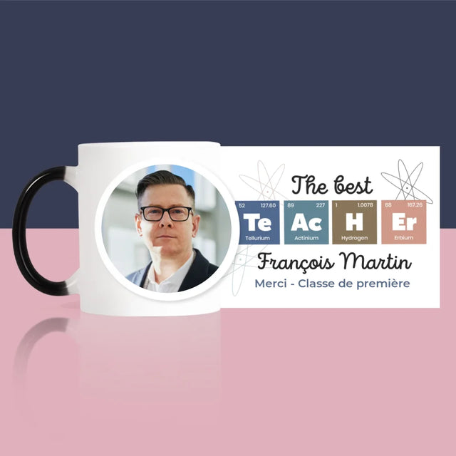Photo Et Texte: Teacher Les Éléments - Le Mug