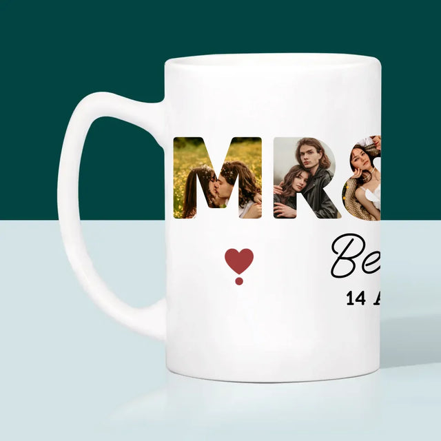 Collage Photo De Lettre: Mr&Mrs - Le Mug