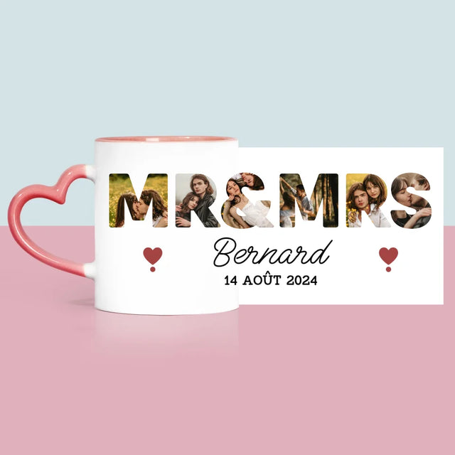 Collage Photo De Lettre: Mr&Mrs - Le Mug