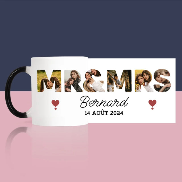 Collage Photo De Lettre: Mr&Mrs - Le Mug