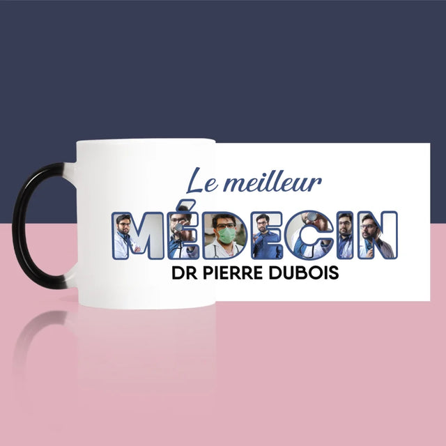 Collage Photo De Lettre: Le Meilleur Médecin - Le Mug