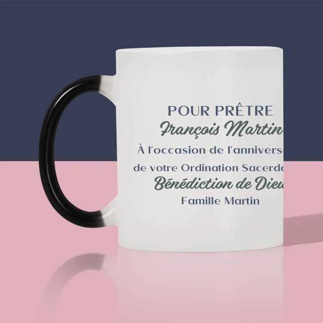 Prénom Et Texte: Anniversaire De L'Ordination Sacerdotale - Le Mug