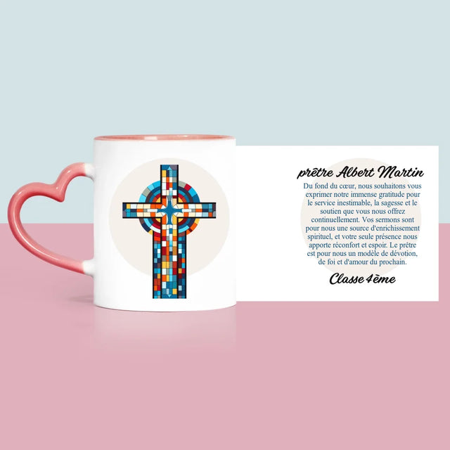 Prénom Et Texte: Remerciements Croix - Le Mug