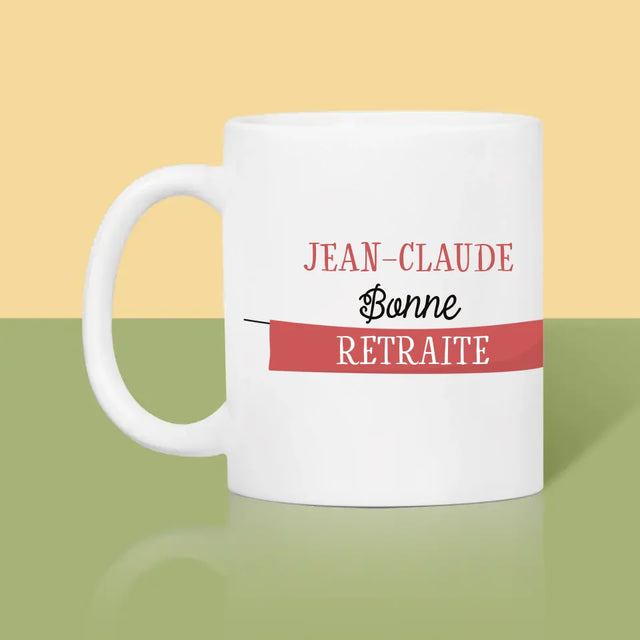 Prénom Et Texte: Bonne Retraite - Le Mug