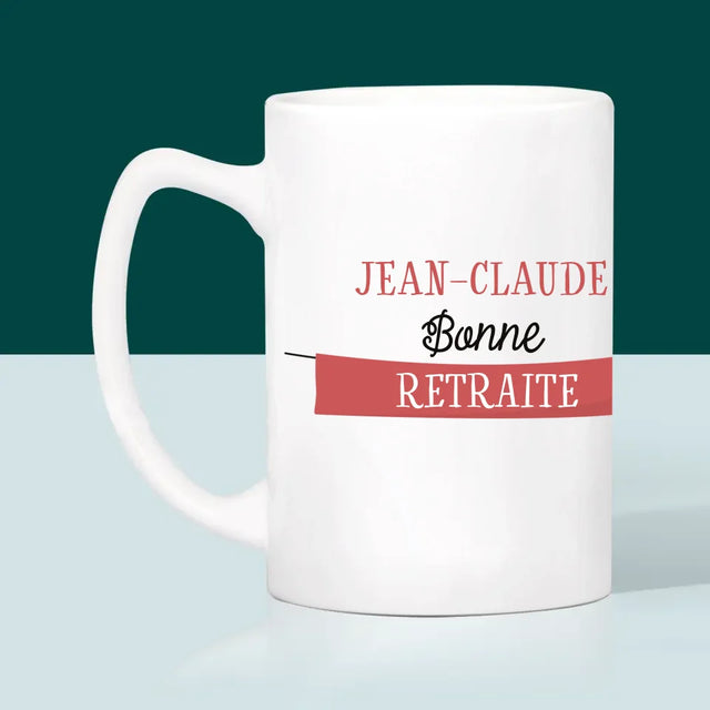 Prénom Et Texte: Bonne Retraite - Le Mug