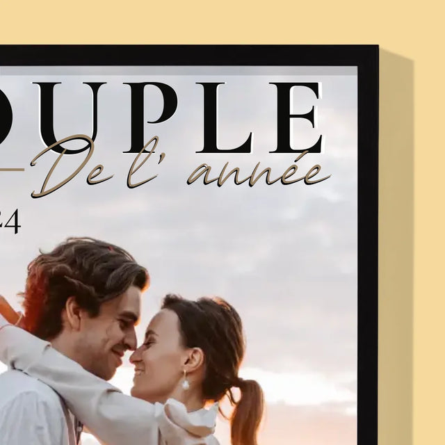 Couverture De Magazine: Couple De L'Année - Impression Encadrée 30X40