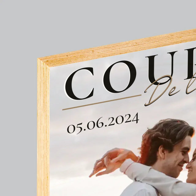 Couverture De Magazine: Couple De L'Année - Impression Sur Bois