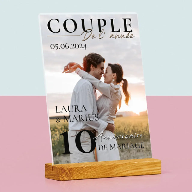 Couverture De Magazine: Couple De L'Année - Impression Sur Verre Acrylique