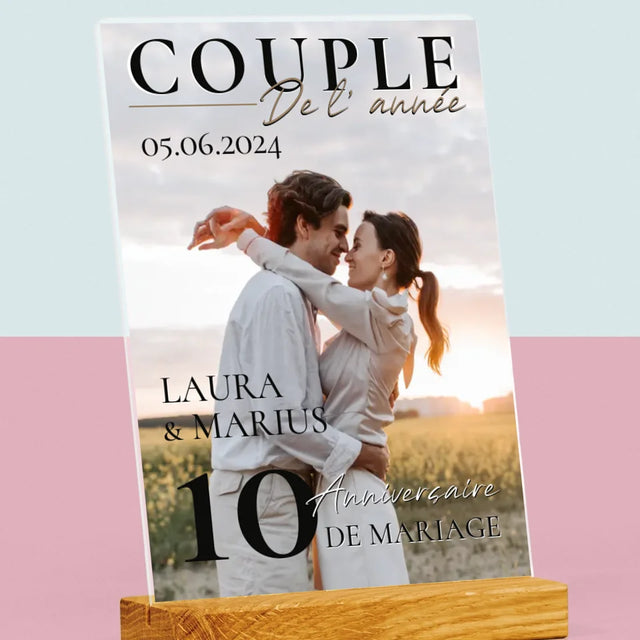 Couverture De Magazine: Couple De L'Année - Impression Sur Verre Acrylique