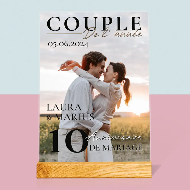 Couverture De Magazine: Couple De L'Année - Impression Sur Verre Acrylique