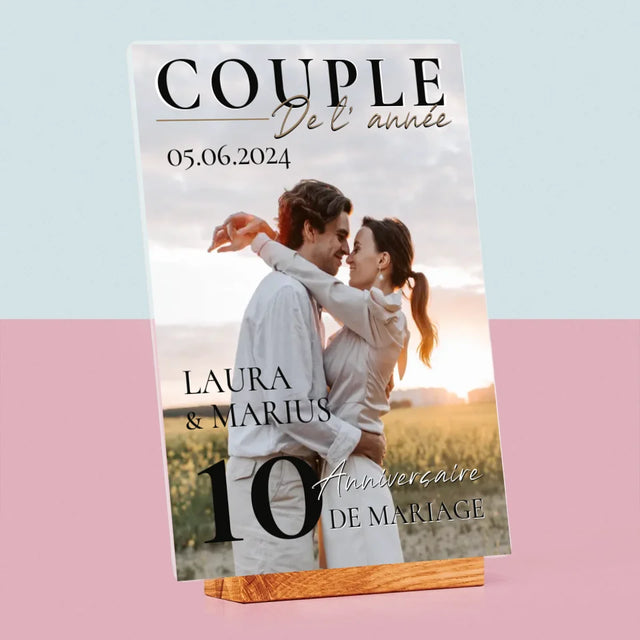 Couverture De Magazine: Couple De L'Année - Impression Sur Verre Acrylique