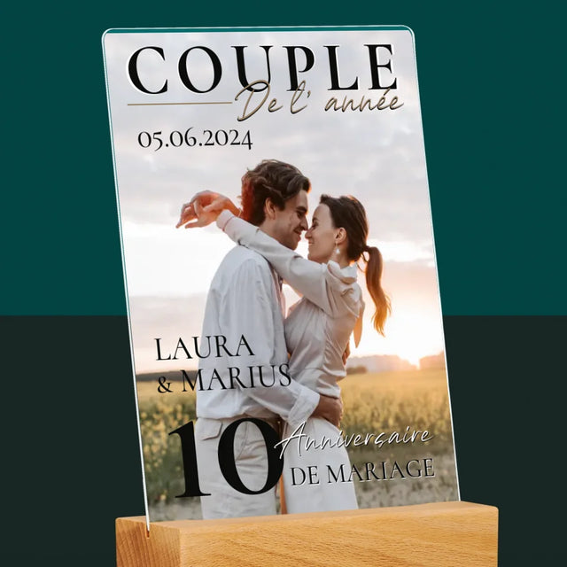 Couverture De Magazine: Couple De L'Année - Impression Sur Verre Acrylique