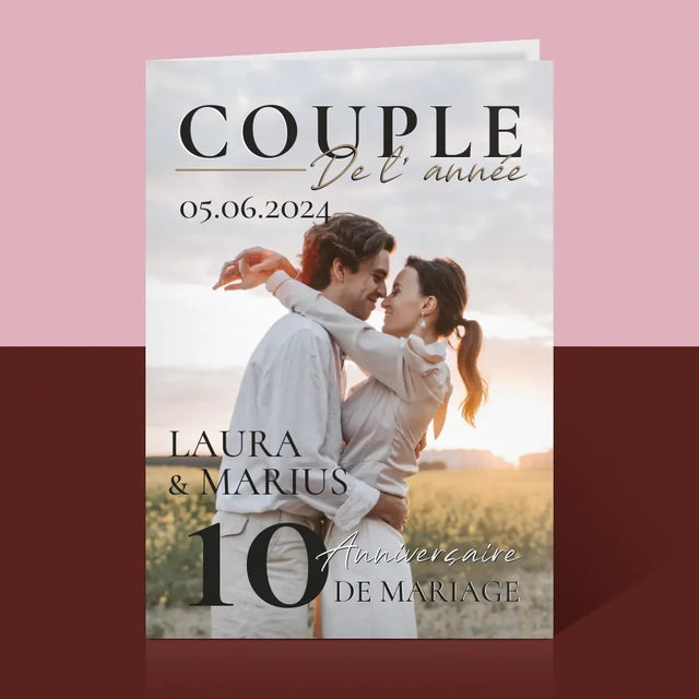 Couverture De Magazine: Couple De L'Année - Carte De Vœux