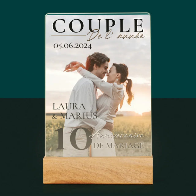 Couverture De Magazine: Couple De L'Année - Impression Sur Verre Acrylique